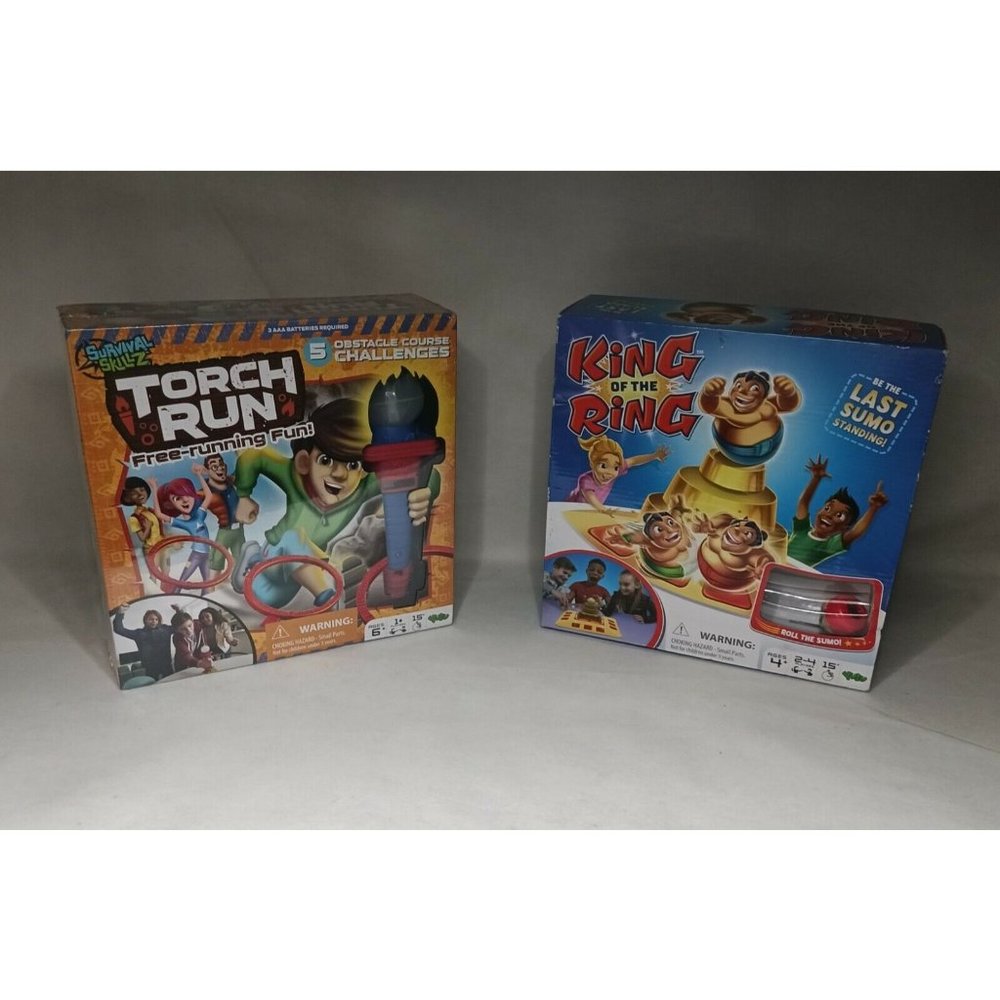 Board Game Lot Of 2 SEALED King Of The Ring & Torch Run